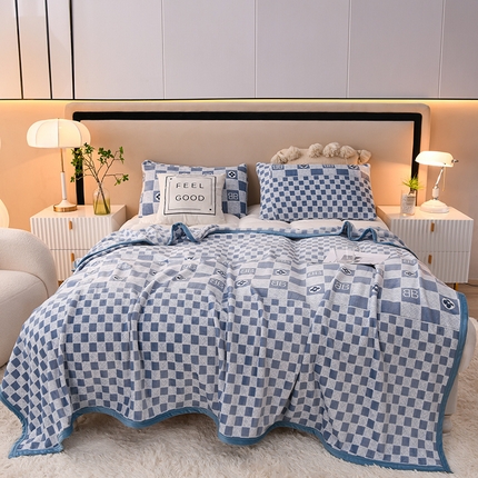 圣楚 2024新款300g加厚保暖云貂绒双面毯子办公室午睡毛毯直播 情书