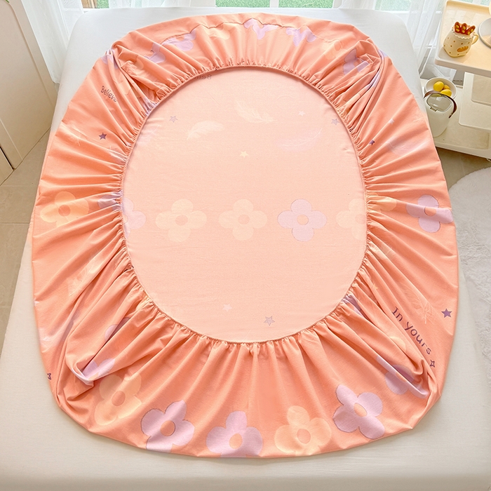 91家纺网 家纺一手货源 找家纺 家贝爱 2024新款加厚生态全棉磨毛床笠 梦恋花都