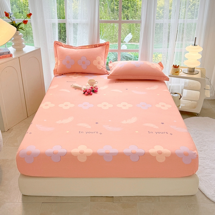 91家纺网 家纺一手货源 找家纺 家贝爱 2024新款加厚生态全棉磨毛床笠 梦恋花都