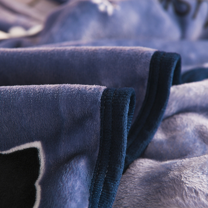 91家纺网 家纺一手货源 找家纺 圣楚 2024新款300g加厚保暖云貂绒双面毯子办公室午睡毛毯直播 喵喵