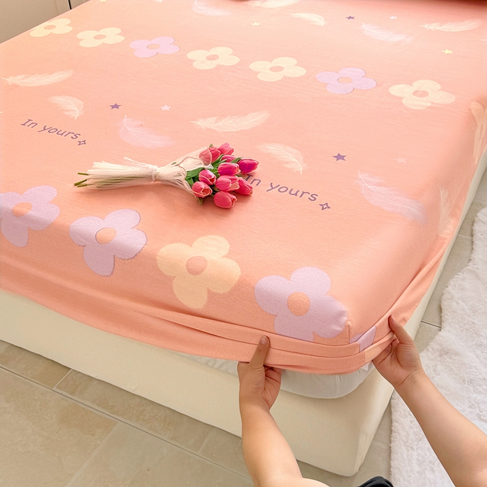 91家纺网 家纺一手货源 找家纺 家贝爱 2024新款加厚生态全棉磨毛床笠 梦恋花都