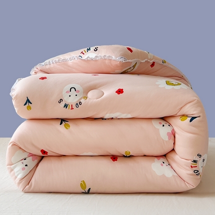 91家纺网 家纺一手货源 找家纺 心卓（总）2025新款针织棉夏被春秋被 被子被芯 冬被加厚 儿童学生成人大豆被