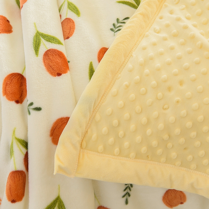 91家纺网 家纺一手货源 找家纺 圣楚家纺 2024新款豆豆绒三层毛毯毯子 最美伊人