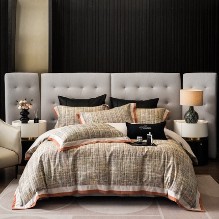 时亿家居 2024新款100支长绒棉臻棉绒磨毛四件套 温欣 粉