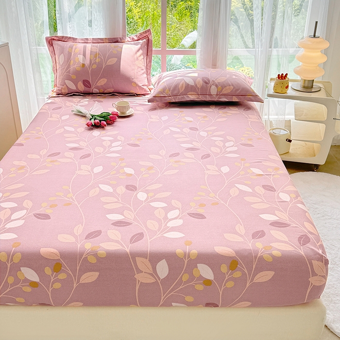 91家纺网 家纺一手货源 找家纺 家贝爱 2024新款加厚生态全棉磨毛床笠 岁月静好