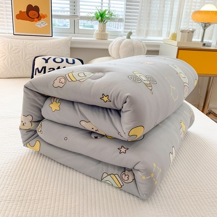 91家纺网 家纺一手货源 找家纺 心卓（总）2025新款针织棉夏被春秋被 被子被芯 冬被加厚 儿童学生成人大豆被