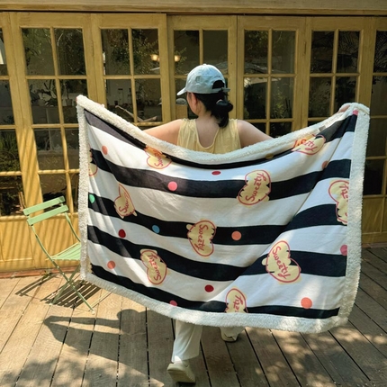 91家纺网 家纺一手货源 找家纺 （总）六巷胡同 2024新款INS卡通羊羔绒毛毯（外拍组）