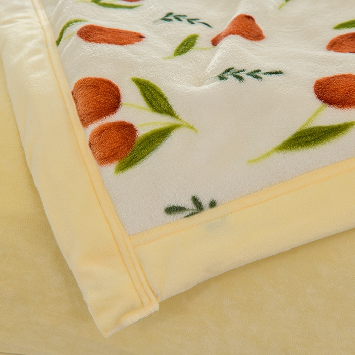 91家纺网 家纺一手货源 找家纺 圣楚家纺 2024新款豆豆绒三层毛毯毯子 最美伊人