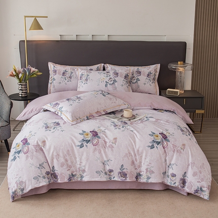 91家纺网 家纺一手货源 找家纺 （总）新月家纺（锦威郎） 2024新款全棉加厚长绒棉数码印花四件套系列