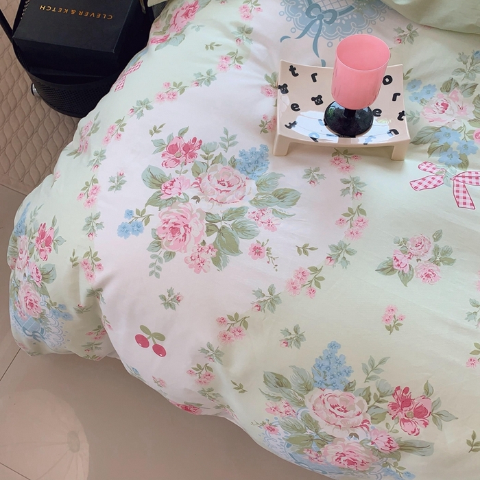 91家纺网 家纺一手货源 找家纺 莱豫家纺 2024新款纯棉四件套-第八波 清雅