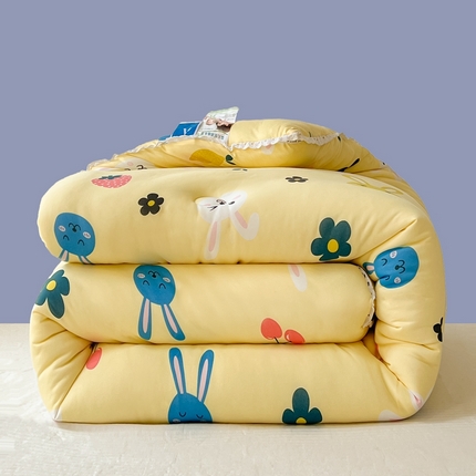 91家纺网 家纺一手货源 找家纺 心卓（总）2025新款针织棉夏被春秋被 被子被芯 冬被加厚 儿童学生成人大豆被