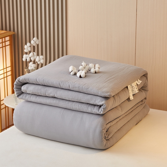 91家纺网 家纺一手货源 找家纺 猎鹿人家纺 2024新款A类原棉新疆棉花被春秋被冬被 耀石灰