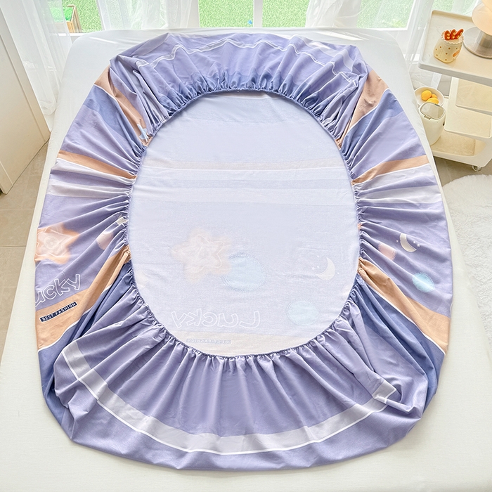 91家纺网 家纺一手货源 找家纺 家贝爱 2024新款加厚生态全棉磨毛床笠 暖阳时光