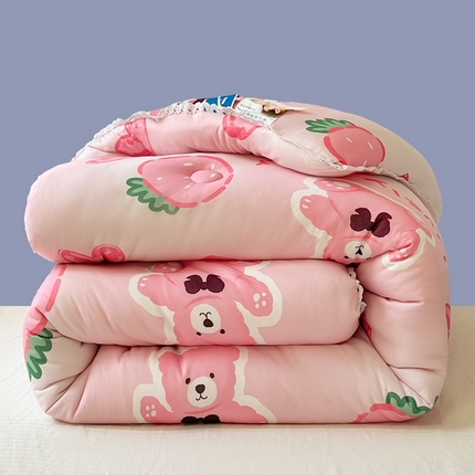 91家纺网 家纺一手货源 找家纺 心卓（总）2025新款针织棉夏被春秋被 被子被芯 冬被加厚 儿童学生成人大豆被