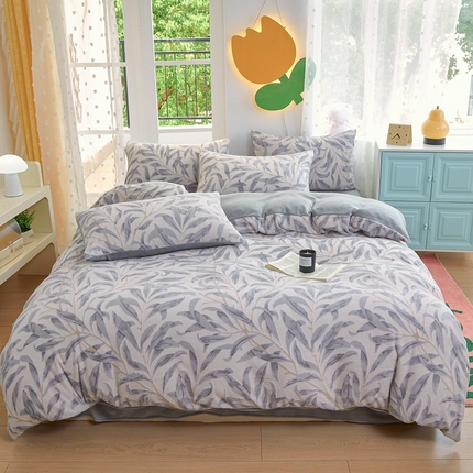 菡宝 2024新款雕花绒230g全消光牛奶绒四件套及单品 - 单被套 倾羽