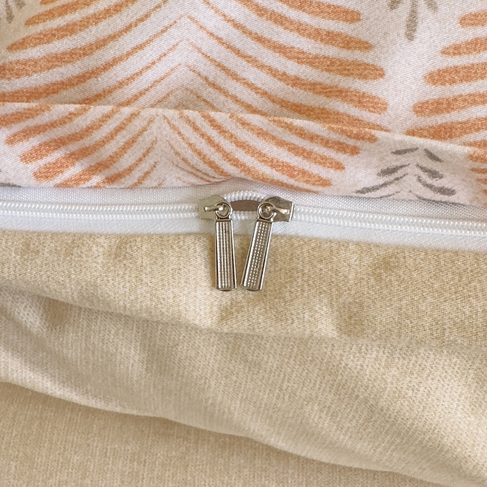 91家纺网 家纺一手货源 找家纺 新月家纺（锦威郎） 2024新款全棉加厚长绒棉数码印花四件套系列 时光信笺-桔