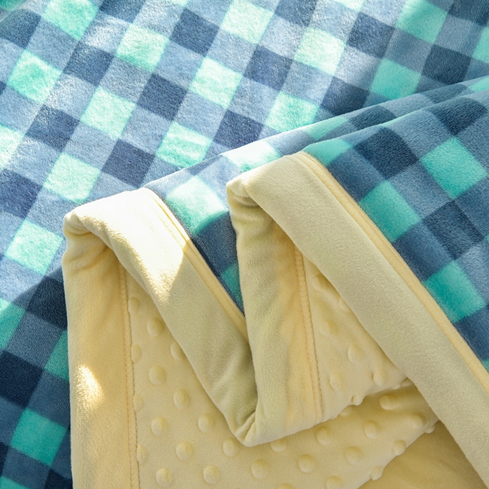 91家纺网 家纺一手货源 找家纺 圣楚家纺 2024新款豆豆绒三层毛毯毯子 海阔天空