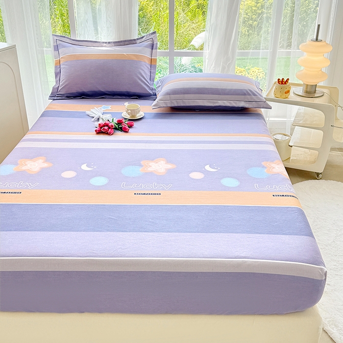 91家纺网 家纺一手货源 找家纺 家贝爱 2024新款加厚生态全棉磨毛床笠 暖阳时光