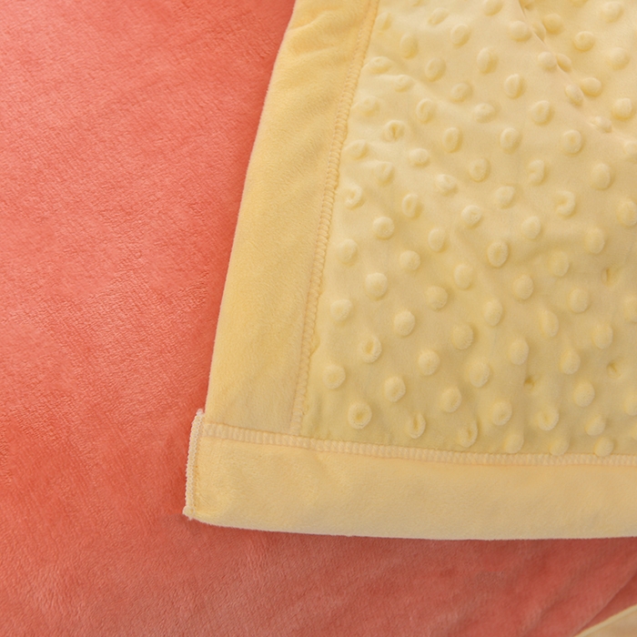 91家纺网 家纺一手货源 找家纺 圣楚家纺 2024新款豆豆绒三层毛毯毯子 豆豆毯玉