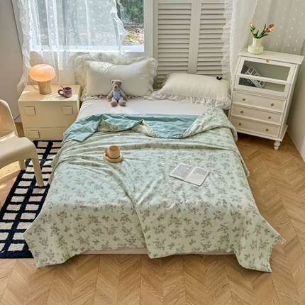 91家纺网 家纺一手货源 找家纺 （总）舒慕家纺 2025新款全棉单被套全棉夹棉被套夹棉四件套