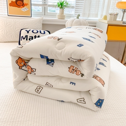 91家纺网 家纺一手货源 找家纺 心卓（总）2025新款针织棉夏被春秋被 被子被芯 冬被加厚 儿童学生成人大豆被