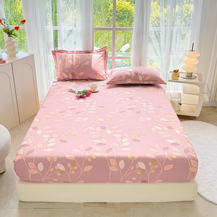 91家纺网 家纺一手货源 找家纺 家贝爱 2024新款加厚生态全棉磨毛床笠 岁月静好