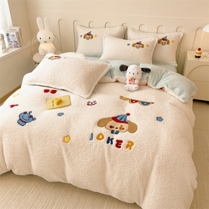 91家纺网 家纺一手货源 找家纺 （总）兄弟坊 2025泰迪绒毛巾绣牛奶绒四件套