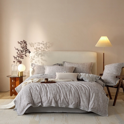 91家纺网 家纺一手货源 找家纺 （总）2024新款全棉加厚磨毛四件套-米兰