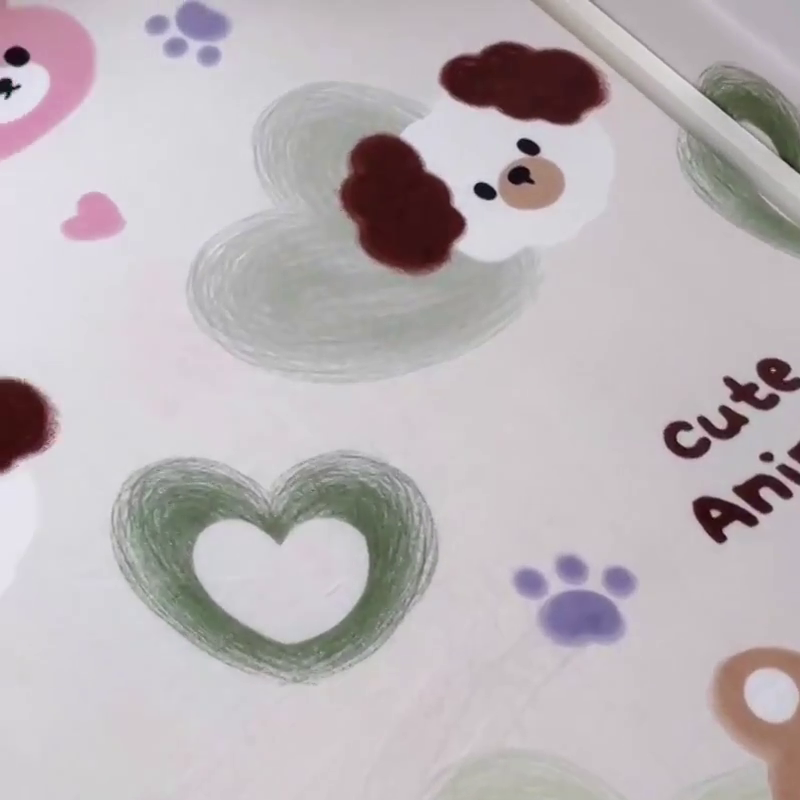 91家纺网 家纺一手货源 找家纺 小虾米 2024新款加厚上下床牛奶绒单被套 洛可可