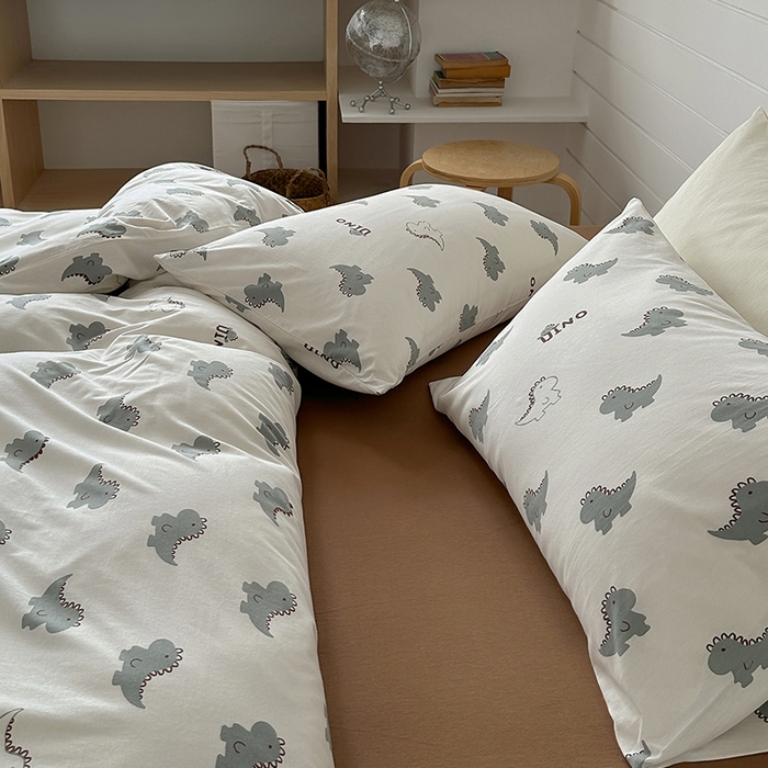 91家纺网 家纺一手货源 找家纺 梦可莱家居 2024新款A类亲肤舒适全棉针织棉四件套 小飞龙