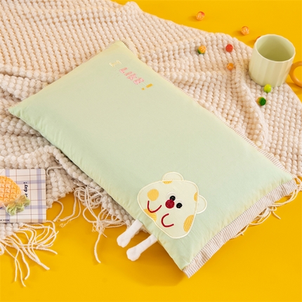 91家纺网 家纺一手货源 找家纺 （总）织布人 2024新款枕芯全棉多巴胺芝士小熊枕1-12岁儿童枕学生枕头+枕芯