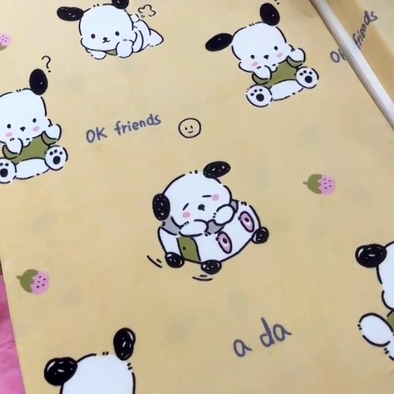 91家纺网 家纺一手货源 找家纺 小虾米 2024新款加厚上下床牛奶绒单被套 小奶狗