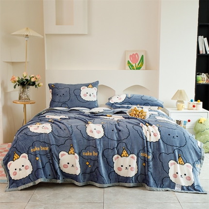 91家纺网 家纺一手货源 找家纺 （总）梵心 2025新款云貂绒毛毯法兰绒毛毯牛奶绒毛毯爆款盖毯直播跨境专供-可定制克重 