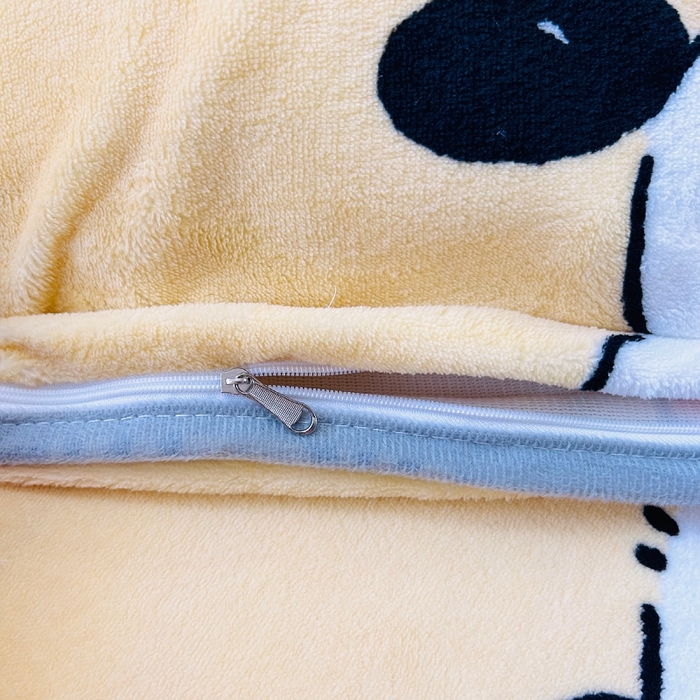 91家纺网 家纺一手货源 找家纺 小虾米 2024新款加厚上下床牛奶绒单被套 小奶狗