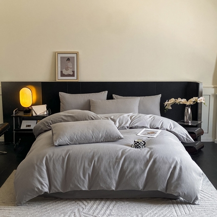 91家纺网 家纺一手货源 找家纺 （总）凯罗 2024新款全棉60S提花全棉四件套简约提花四件套  高品类全棉提花四件套