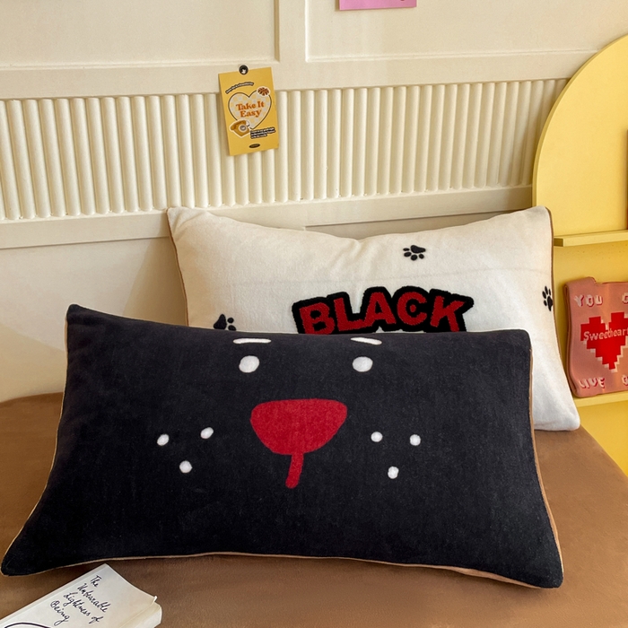 91家纺网 家纺一手货源 找家纺 呗旺鹿 2024新款高克重卡通印花牛奶绒四件套毛巾绣牛奶绒四件套 斑点特斯拉