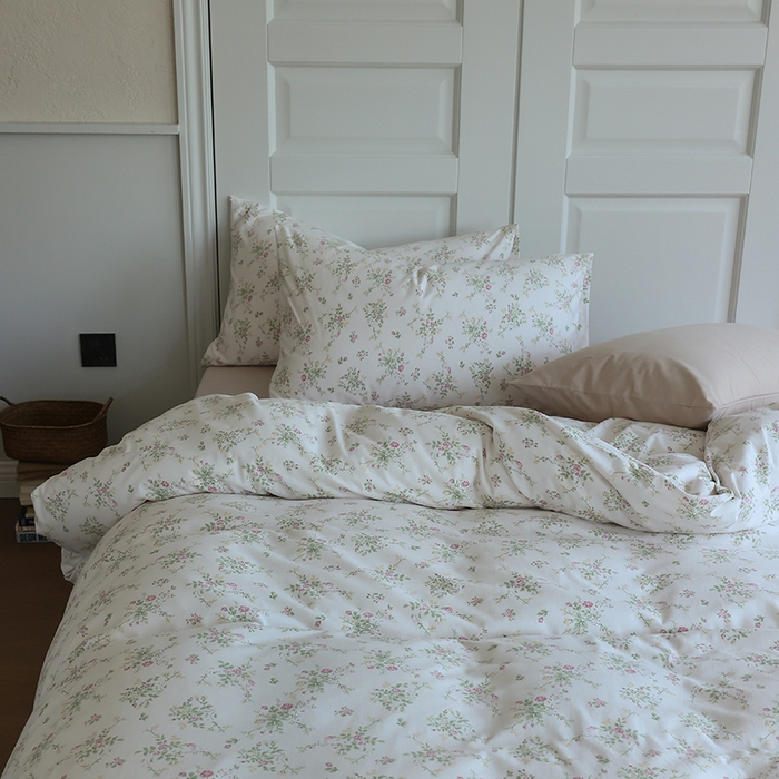 91家纺网 家纺一手货源 找家纺 梦可莱家居 2024新款A类亲肤舒适全棉针织棉四件套 芬芳