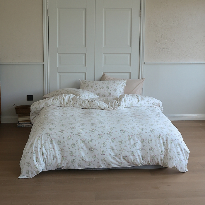 91家纺网 家纺一手货源 找家纺 梦可莱家居 2024新款A类亲肤舒适全棉针织棉四件套 芬芳