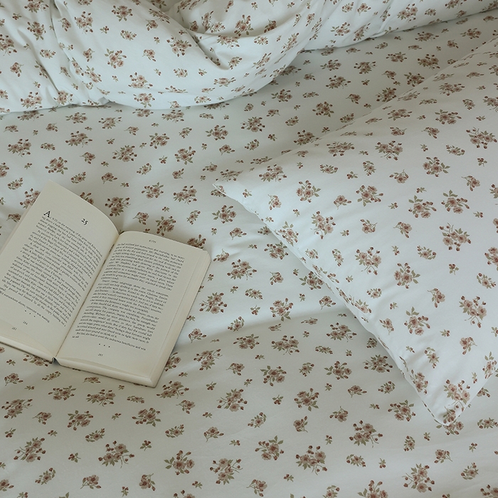 91家纺网 家纺一手货源 找家纺 梦可莱家居 2024新款A类亲肤舒适全棉针织棉四件套 田园