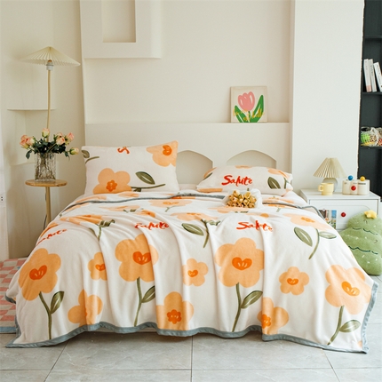 91家纺网 家纺一手货源 找家纺 （总）梵心 2025新款云貂绒毛毯法兰绒毛毯牛奶绒毛毯爆款盖毯直播跨境专供-可定制克重 