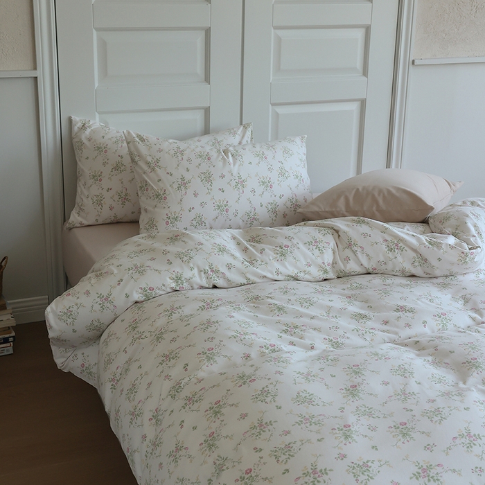 91家纺网 家纺一手货源 找家纺 梦可莱家居 2024新款A类亲肤舒适全棉针织棉四件套 芬芳