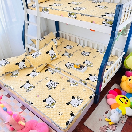 小虾米 2024新款加厚上下床牛奶绒夹棉床笠款 小奶狗