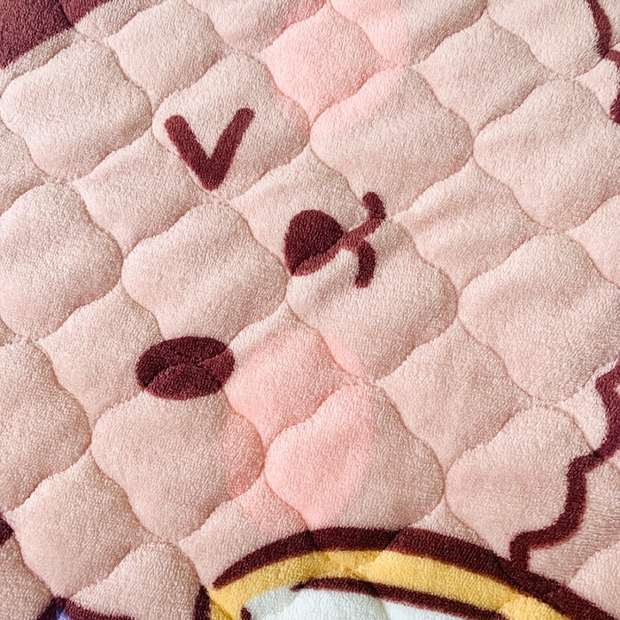 91家纺网 家纺一手货源 找家纺 小虾米 2024新款加厚上下床牛奶绒夹棉床笠款 萌犬