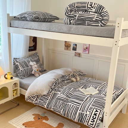 91家纺网 家纺一手货源 找家纺 （总）川悦生活 2024新款ENW加厚牛奶绒宿舍三件套