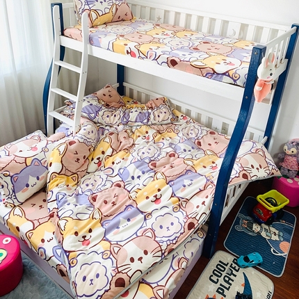 91家纺网 家纺一手货源 找家纺 （总）小虾米 2024新款加厚上下床牛奶绒单被套