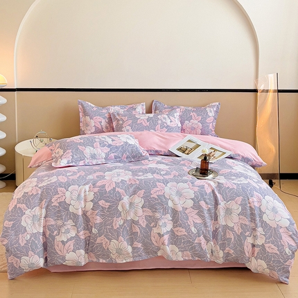 91家纺网 家纺一手货源 找家纺 （总）梦卓家纺 新款直播加厚植物羊绒四件套高克重磨毛跨境四件套 大量现货