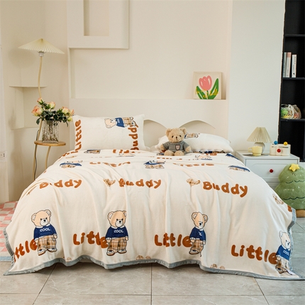 91家纺网 家纺一手货源 找家纺 （总）梵心 2025新款云貂绒毛毯法兰绒毛毯牛奶绒毛毯爆款盖毯直播跨境专供-可定制克重 