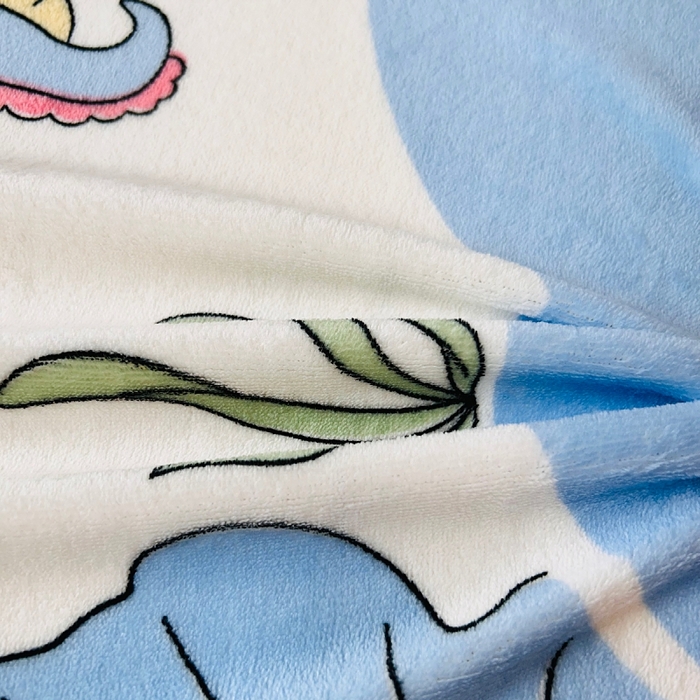 91家纺网 家纺一手货源 找家纺 小虾米 2024新款加厚上下床牛奶绒床笠款 美人鱼