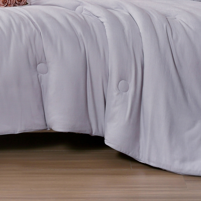 91家纺网 家纺一手货源 找家纺 丝薇雅 2024新款雪绒棉立体冬被 灰色