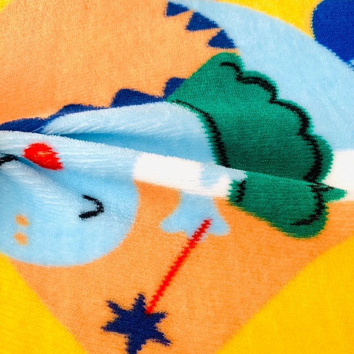 91家纺网 家纺一手货源 找家纺 小虾米 2024新款加厚上下床牛奶绒单被套 可爱龙